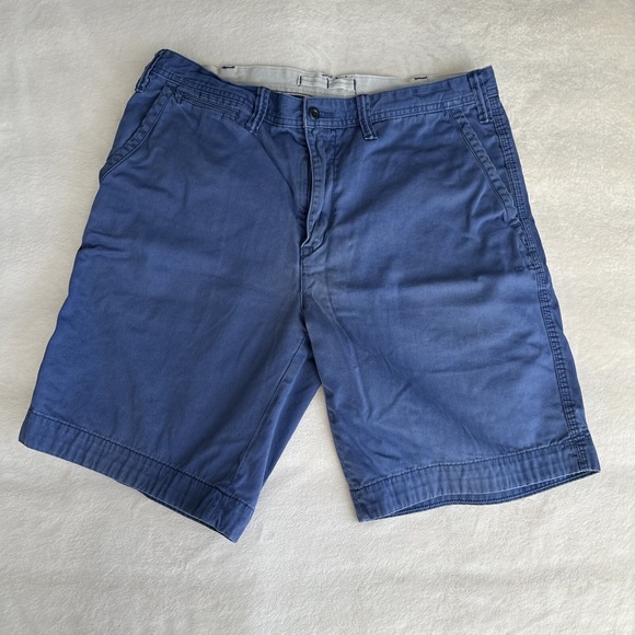 Polo Ralph Lauren Other - Polo Ralph Lauren Cotton Twill Straight Shorts Blue Mens 36